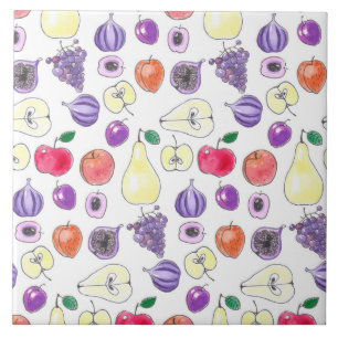 Fruit pattern tile