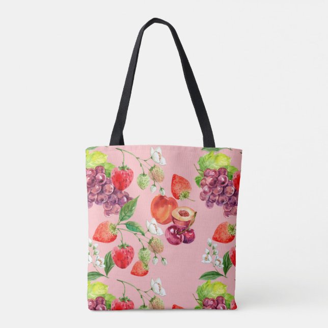 Fruit Pattern Tote Bag (Back)