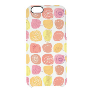 Fruit pattern clear iPhone 6/6S case