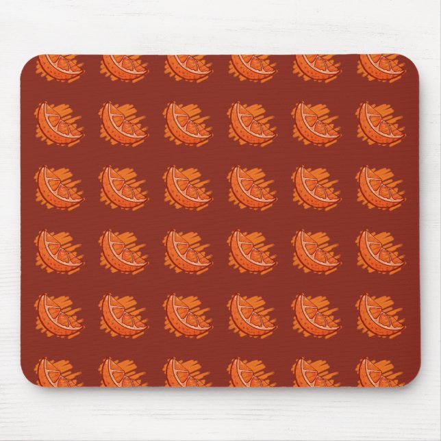 Fruit Patterns Blood Orange Electronic Mouse Pad (Front)