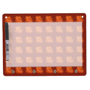 Fruit Patterns Blood Orange Gifts Dry Erase Board With Keychain Holder
