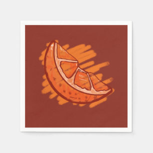 Fruit Patterns Blood Orange Napkins
