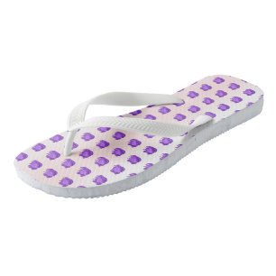 Fruit Patterns Blueberries and Cream for Her Flip Flops