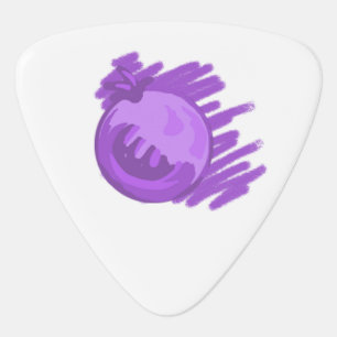 Fruit Patterns Blueberries and Cream Guitar Pick