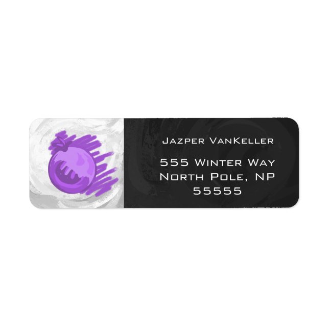 Fruit Patterns Blueberries and Cream Label (Front)