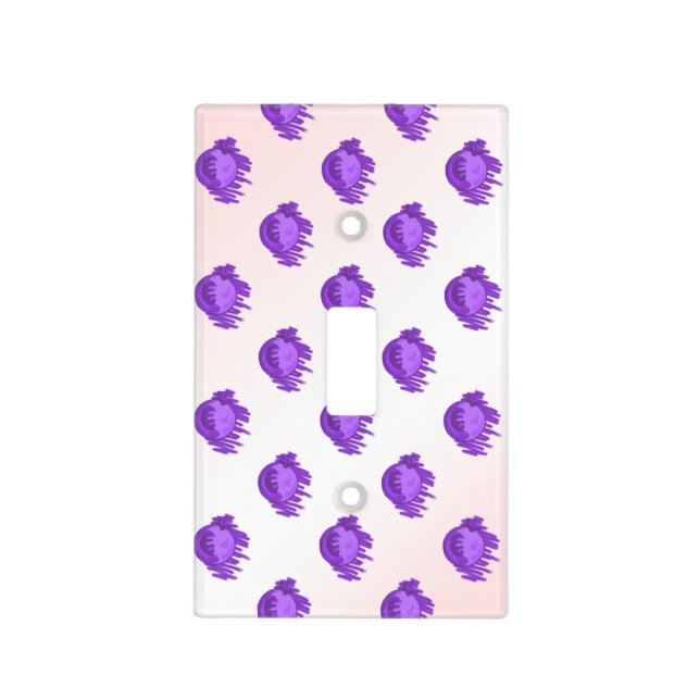 Fruit Patterns Blueberries and Cream Light Switch Cover (Front)