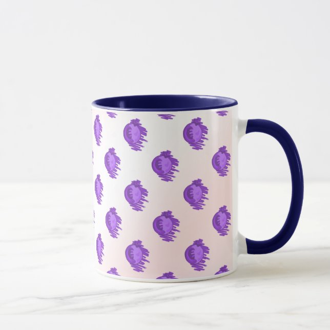 Fruit Patterns Blueberries and Cream Mug (Right)