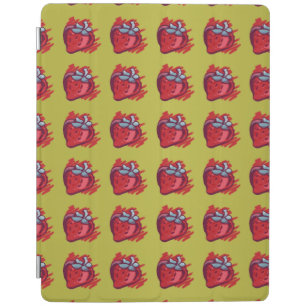 Fruit Patterns Strawberries on gold Electrinics iPad Smart Cover