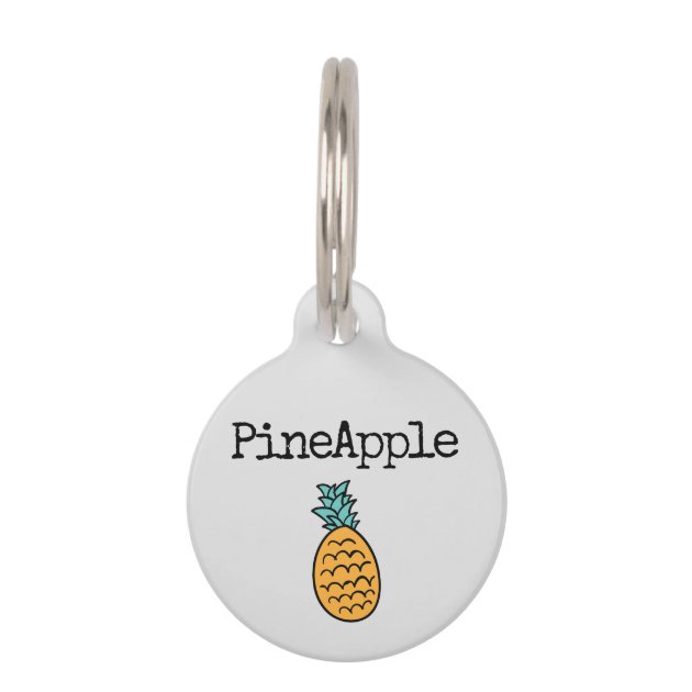 Fruit Pineapple Pet ID Tag