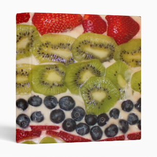 Fruit Pizza Close-Up Food Photography Binder