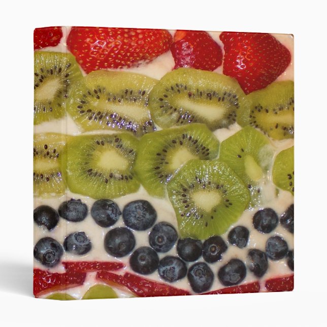 Fruit Pizza Close-Up Food Photography Binder (Front/Spine)