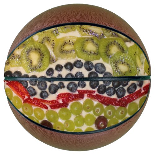 Fruit Pizza Close_Up Photo Basketball