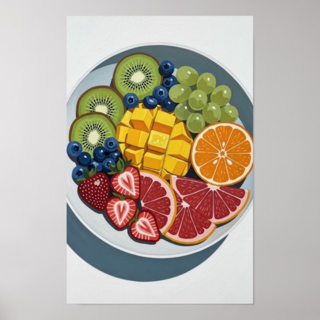 Fruit Plate Wall Art (Front)