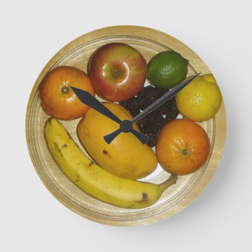 Fruit Plate Wall Clock