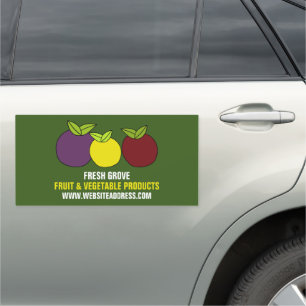 Fruit Plums, Greengrocers Car Magnet