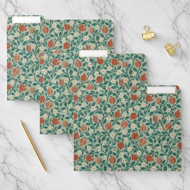 Fruit pomegranate Leaf File Folder