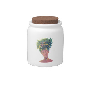 fruit portrait candy jar