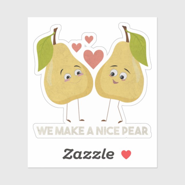 Fruit Pun: We Make a Nice Pear Sticker (Sheet)