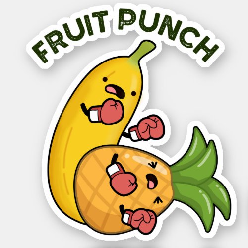 Fruit Punch Funny Drink Pun  Sticker