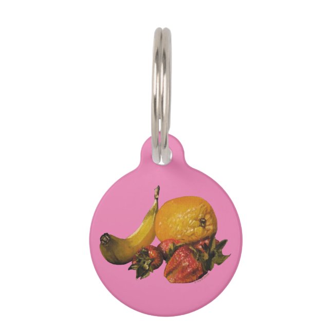 Fruit Round Pet Tag (Front)