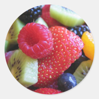 fruit-salad classic round sticker