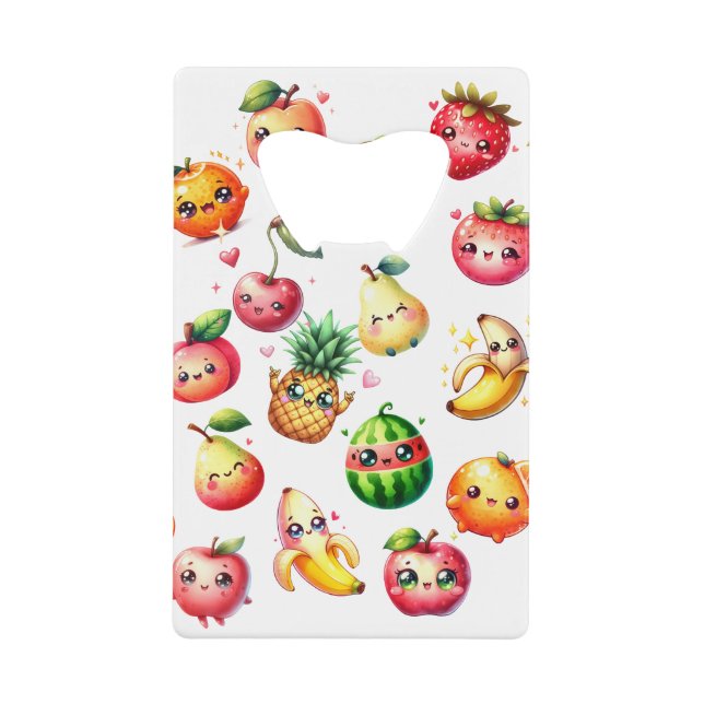 Fruit Salad Credit Card Bottle Opener (Front)