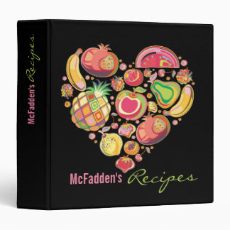 Fruit Salad Personalized Name Recipe Binder