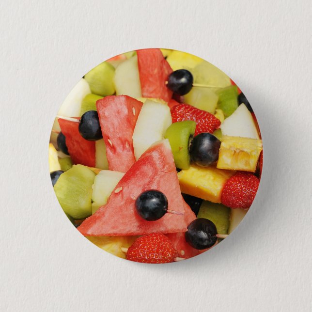 fruit salad pinback button (Front)