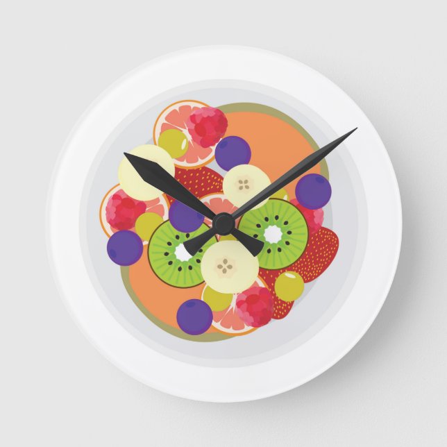 Fruit Salad Round Clock (Front)