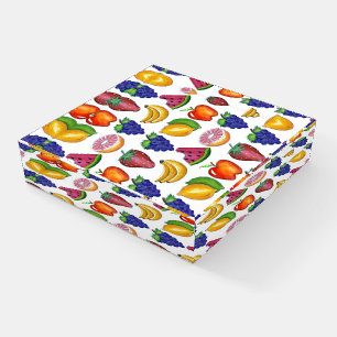 Fruit Salad Watermelon Apple Grapes Lemon Lime Paperweight
