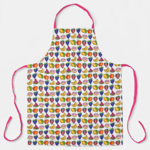 Fruit Salad Watermelon Lime Grape Strawberry Apple Apron