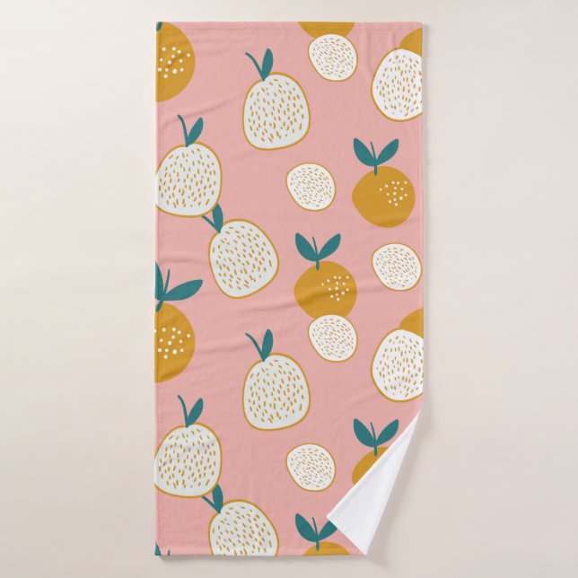 fruit seamless pattern background, print pattern bath towel (Bath Towel)