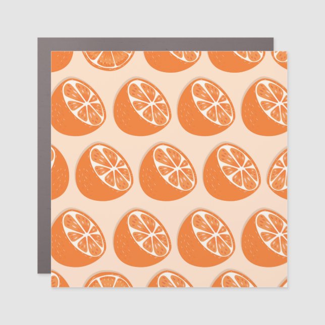 Fruit Seamless Pattern. Car Magnet (Front)