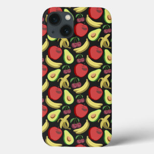 Fruit seamless pattern colorful tropical fruit iPhone 13 case