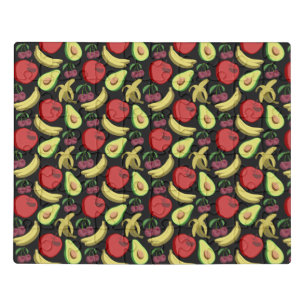 Fruit seamless pattern   colorful tropical fruit jigsaw puzzle