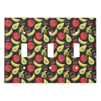 Fruit seamless pattern | colorful tropical fruit