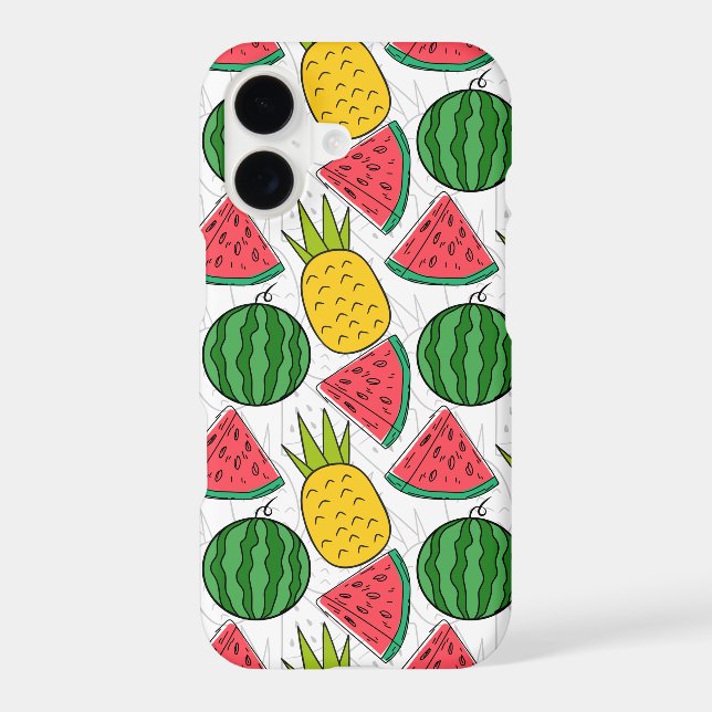 Fruit seamless pattern | Fruit surface pattern 10 Iphone Case (Back)