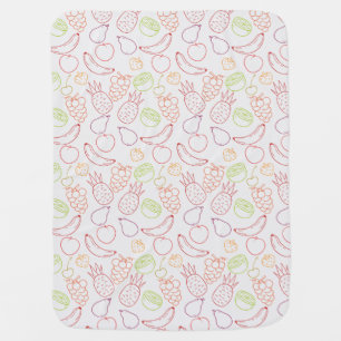 Fruit seamless pattern   Fruit surface pattern 12 Baby Blanket