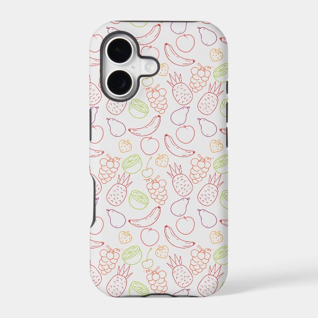 Fruit seamless pattern | Fruit surface pattern 12 Iphone Case (Back)