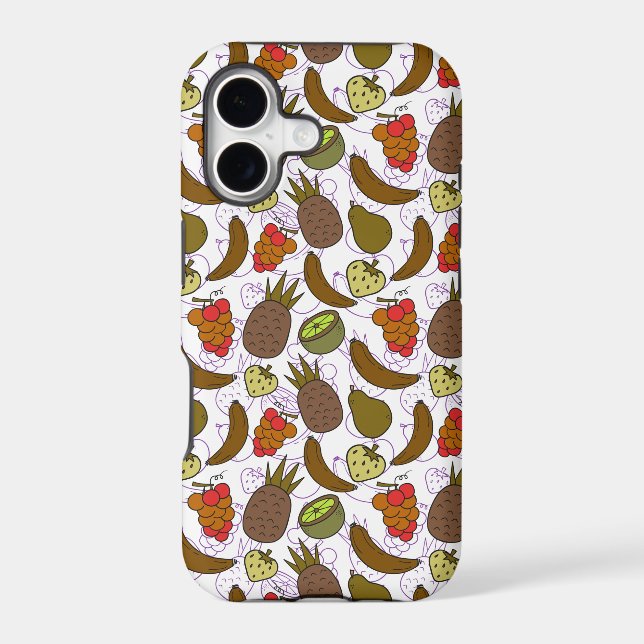 Fruit seamless pattern | Fruit surface pattern 14 Iphone Case (Back)
