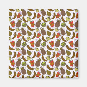Fruit seamless pattern Fruit surface pattern 14 Magnet