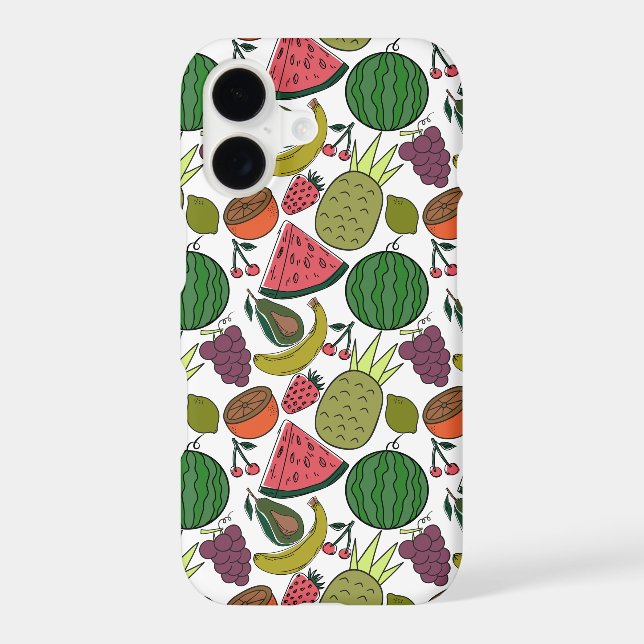 Fruit seamless pattern | Fruit surface pattern 15 Iphone Case (Back)