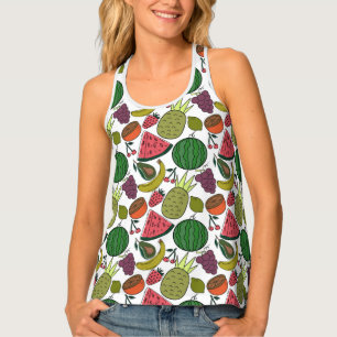 Fruit seamless pattern Fruit surface pattern 15 Tank Top