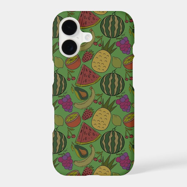 Fruit seamless pattern | Fruit surface pattern 19 Iphone Case (Back)