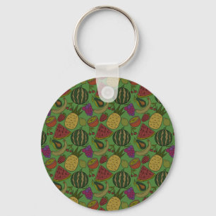 Fruit seamless pattern Fruit surface pattern 19 Keychain