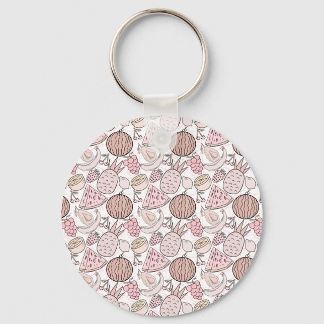Fruit seamless pattern | Fruit surface pattern 1 Keychain (Front)