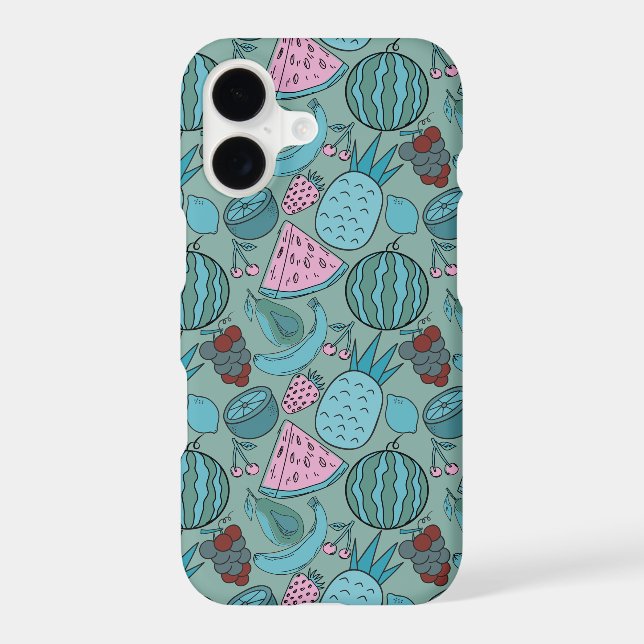 Fruit seamless pattern | Fruit surface pattern 20 Iphone Case (Back)