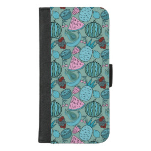 Fruit seamless pattern   Fruit surface pattern 20 iPhone 8/7 Plus Wallet Case