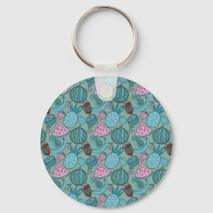 Fruit seamless pattern Fruit surface pattern 20 Keychain