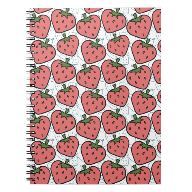 Fruit seamless pattern | Fruit surface pattern 21 Notebook (Front)